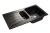 GRANFEST Мойка STANDART 940KL  1,5-чаши+крыло 940*495мм черный арт.GF-