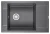 7806, ГРАФИТ (ЧЁРНО-СЕРЫЙ), кухонная мойка, кварц