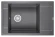 7806, ГРАФИТ (ЧЁРНО-СЕРЫЙ), кухонная мойка, кварц