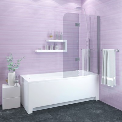 JY140 Душевое ограждение на ванну 120х130, прозрачное стеклочное стекло JY140 Душевое ограждение на ванну 120х130, прозрачное стеклочное стекло