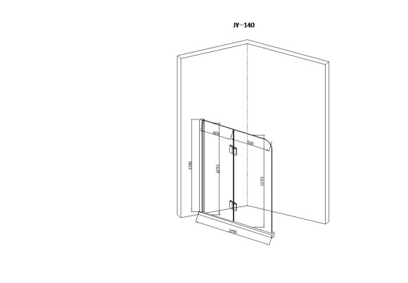 JY140 Душевое ограждение на ванну 120х130, прозрачное стеклочное стекло JY140 Душевое ограждение на ванну 120х130, прозрачное стеклочное стекло