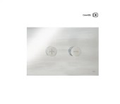 Панель пневматическая двойная OLI Trumpet, нержавеющая сталь, глянцевый