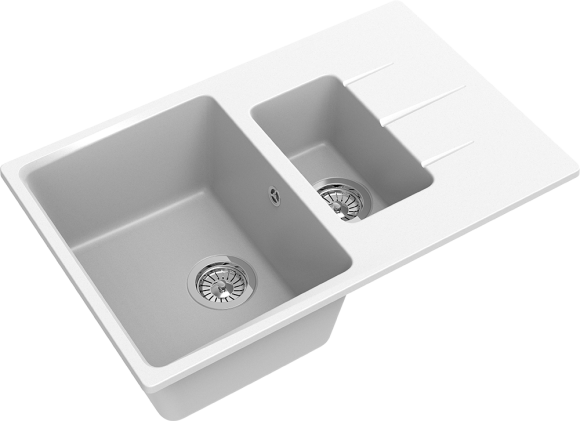 EWIGSTEIN Мойка GERD 60KF  1,5-чаши+крыло 780*500мм иней арт.EW-