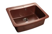 GRANFEST Мойка STANDART 605  1-чашa 605*515мм красный марс арт.GF-