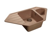 GRANFEST Мойка CORNER 950E угловая 1,5-чаши+крыло 930*485мм бежевый арт.GF- GRANFEST Мойка CORNER 950E угловая 1,5-чаши+крыло 930*485мм бежевый арт.GF-