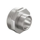 Ниппель переходной DN20х15 (3/4"НР х 1/2"НР) латунь никель