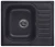 5801, ЧЁРНЫЙ, кухонная мойка, кварц