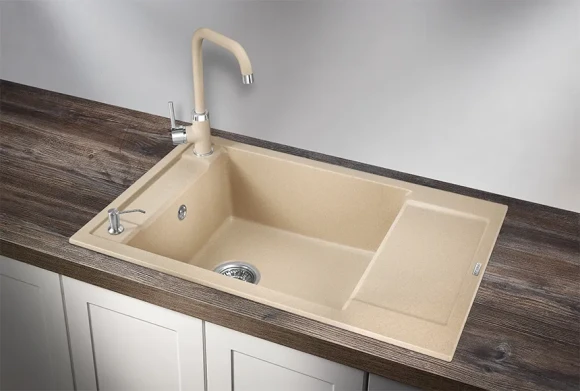 7806, ПЕСОК, кухонная мойка, кварц