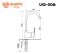 Cмеситель ULGRAN Quartz UQ-006-08, космос Cмеситель ULGRAN Quartz UQ-006-08, космос