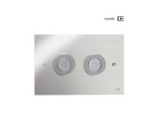 Панель пневматическая двойная OLI TREND, сталь, бронза