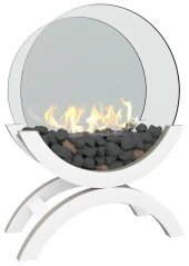 Биокамин напольный Zefire Iris Mini белый