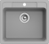 EWIGSTEIN Мойка ELEGANT 60  1-чаша 570*510мм серый металлик арт.EW-