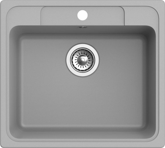 EWIGSTEIN Мойка ELEGANT 60  1-чаша 570*510мм серый металлик арт.EW-