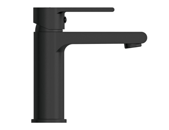 Смеситель для раковины BRASKO BLACK однорычажный черный клик клак Смеситель для раковины BRASKO BLACK однорычажный черный клик клак