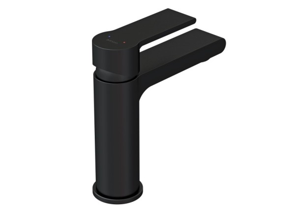 Смеситель для раковины BRASKO BLACK однорычажный черный клик клак Смеситель для раковины BRASKO BLACK однорычажный черный клик клак