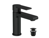 Смеситель для раковины BRASKO BLACK однорычажный черный клик клак Смеситель для раковины BRASKO BLACK однорычажный черный клик клак