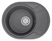 5802, ГРАФИТ (ЧЁРНО-СЕРЫЙ)  кухонная мойка, кварц