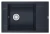 7806, ШВАРЦ (чёрный металлик), кухонная мойка, кварц