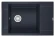 7806, ШВАРЦ (чёрный металлик), кухонная мойка, кварц