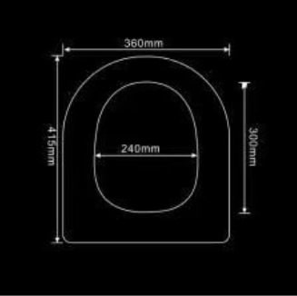 Сиденье ДП с доводчиком для подвесного унитаза K47 