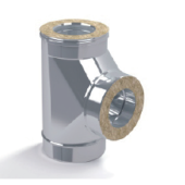 Сэндвич-тройник 90 (н/ж.ст.0,8мм+н/ж.ст) Ф180х280