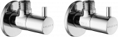 Вентиль Kludi 1584505-00 угловой, 2 шт. Вентиль Kludi 1584505-00 угловой, 2 шт.
