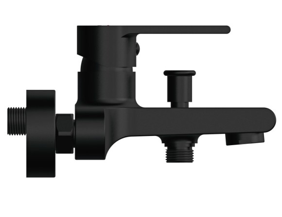 Смеситель для ванны BRASKO BLACK однорычажный черный Смеситель для ванны BRASKO BLACK однорычажный черный