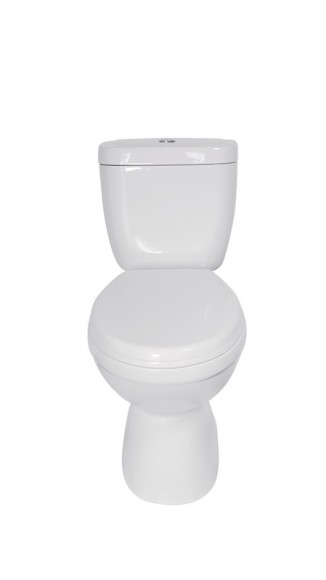 B02 Унитаз-компакт, сиденье полипропилен, крепления, арматура, гориз. выпуск 