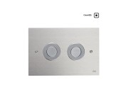 Панель пневматическая двойная OLI TREND, сталь, матовый, антивандальная