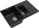 EWIGSTEIN Мойка GERD 60KF  1,5-чаши+крыло 780*500мм черный арт.EW-