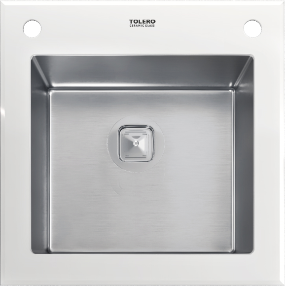 Кухонная мойка TOLERO Ceramic Glass TG-500 (Белая)