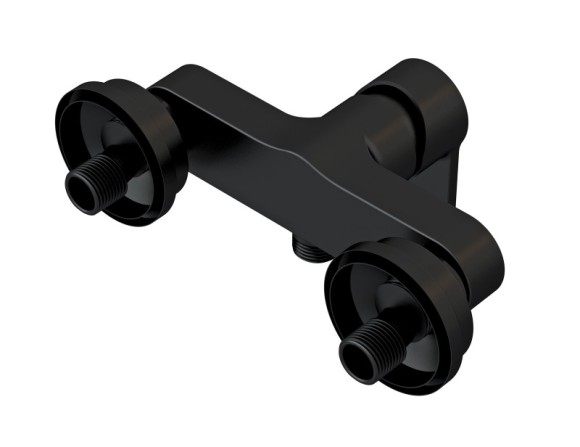 Смеситель для душа BRASKO BLACK однорычажный черный