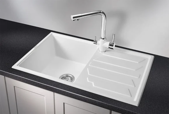 8002, АРКТИК (БЕЛЫЙ), кухонная мойка, кварц