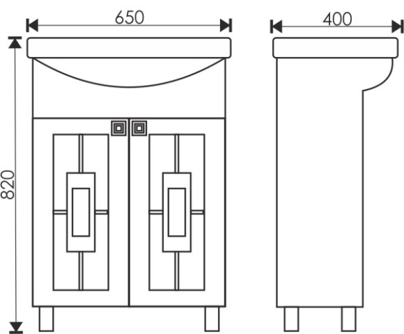 65 Тумба "Brooke 650" (ум. Стиль 650)