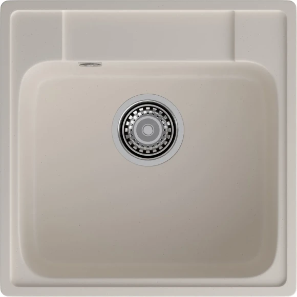 GRANFEST Мойка QUARZ 48  1-чаша 480*480мм белый арт.GF-Z-