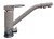 GRANFEST Смеситель для кухни прямой с краном питьевой воды D-40мм серый арт.