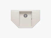 Кухонная мойка Polygran RIFF-800 №36 Белый Хлопок