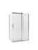 JY053 Душевое ограждение 80х120х185 прямоугольное (б/поддона), прозрачное стекло