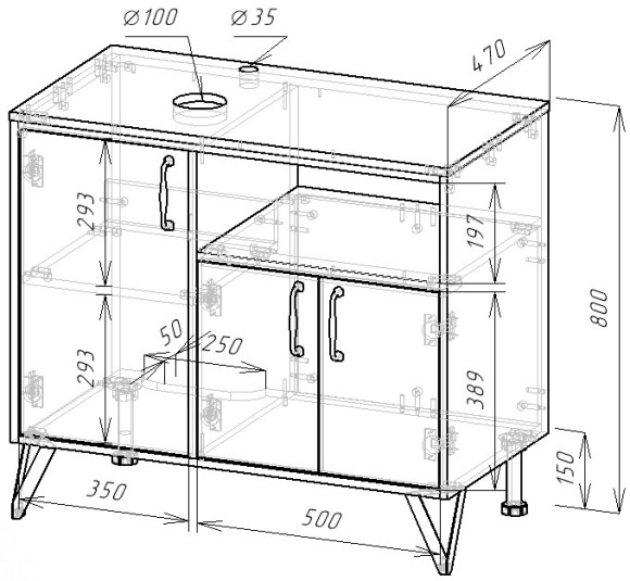 90 Тумба "Queens 90" (ум. А433 BM /А433 WGM)