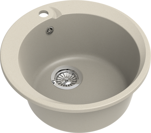 EWIGSTEIN Мойка RUND 45  1-чаша D-500мм бежевый арт.EW-