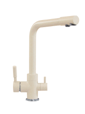 Смеситель кухонный TOLERO Высокий Дуо (Бежевый №101)
