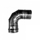 Дымоход из нерж. стали, колено одностенное F80, 90 град kiturami Дымоход из нерж. стали, колено одностенное F80, 90 град kiturami