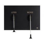 Панель механическая двойная OLI LESS IS MORE, металл черный