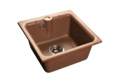 GRANFEST Мойка PRACTIК 420  1-чаша 417*417мм терракот арт.GF-