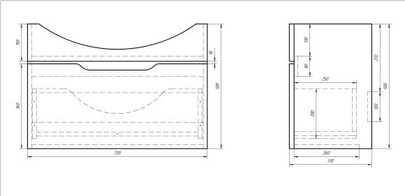Тумба LAGUNA, 75 см, подвесная, 1 ящик, белый глянец