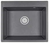 6001, ГРАФИТ (ЧЁРНО-СЕРЫЙ), кухонная мойка, кварц