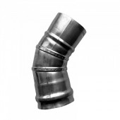 Дымоход из нерж. стали, колено одностенное F80, 45 град. kiturami Дымоход из нерж. стали, колено одностенное F80, 45 град. kiturami
