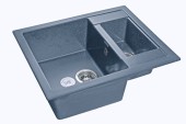 GRANFEST Мойка QUADRO 610K  1,5-чаши 610*500мм графит арт.GF-