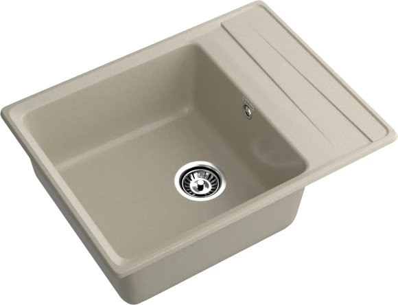 GRANFEST Мойка LEVEL 660L  1-чаша+крыло 660*500мм топаз арт.GF-