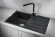 8002, ЧЁРНЫЙ, кухонная мойка, кварц 8002, ЧЁРНЫЙ, кухонная мойка, кварц